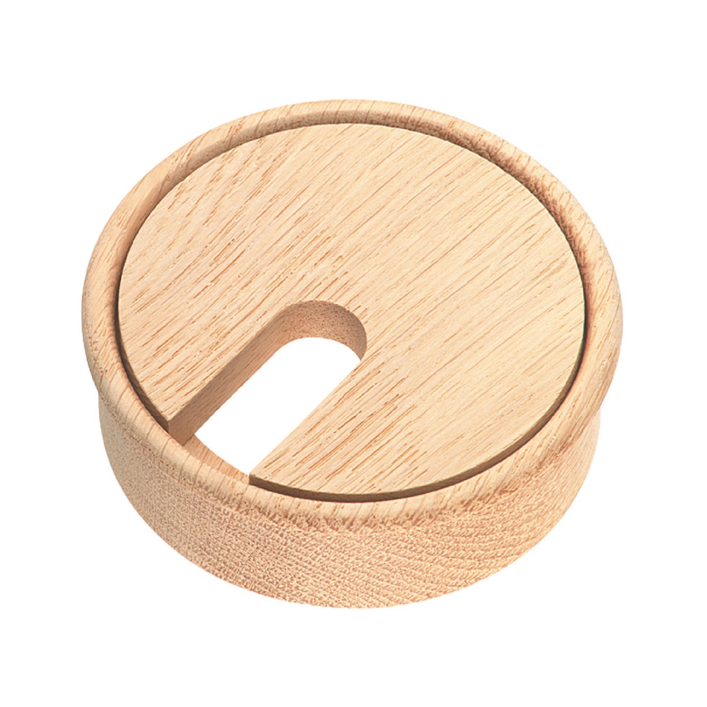 Cable Outlet 80 mm - Solid Oak