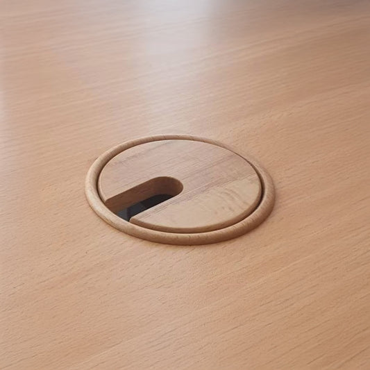 Cable Outlet 80 mm - Solid Oak