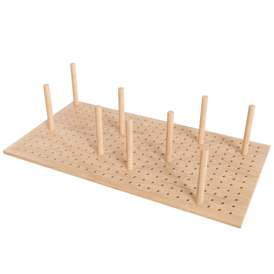 Deep Drawer Plate Organiser with Stack Insert - Solid Oak