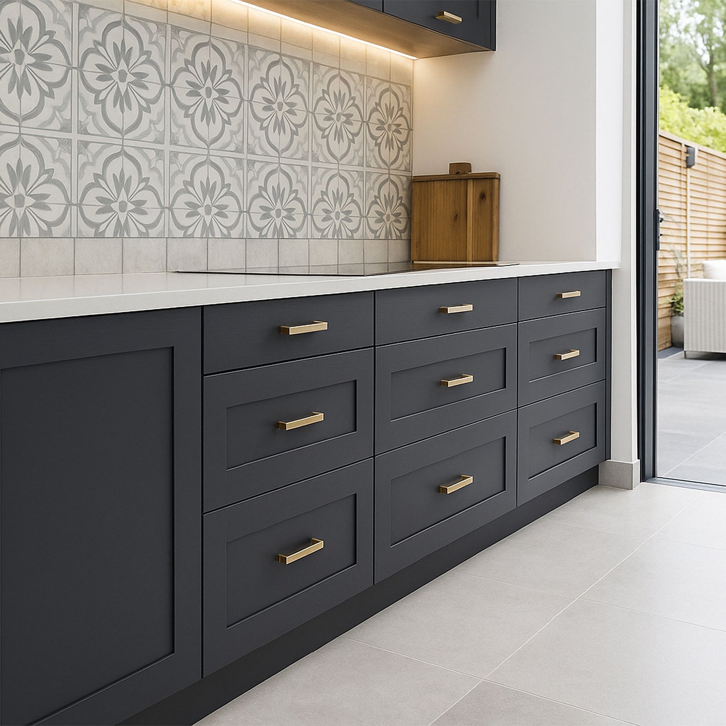 Kitchen Drawer Fronts, Shaker Style in Graphite