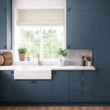 Kitchen Larder Doors, Flat Slab in Norfolk Blue