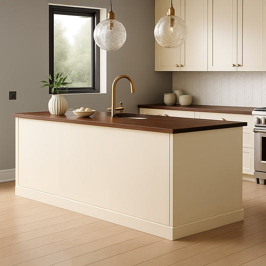 Kitchen End Panels in Ivory