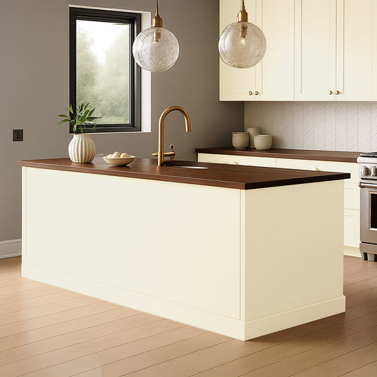Kitchen End Panels in Strong White