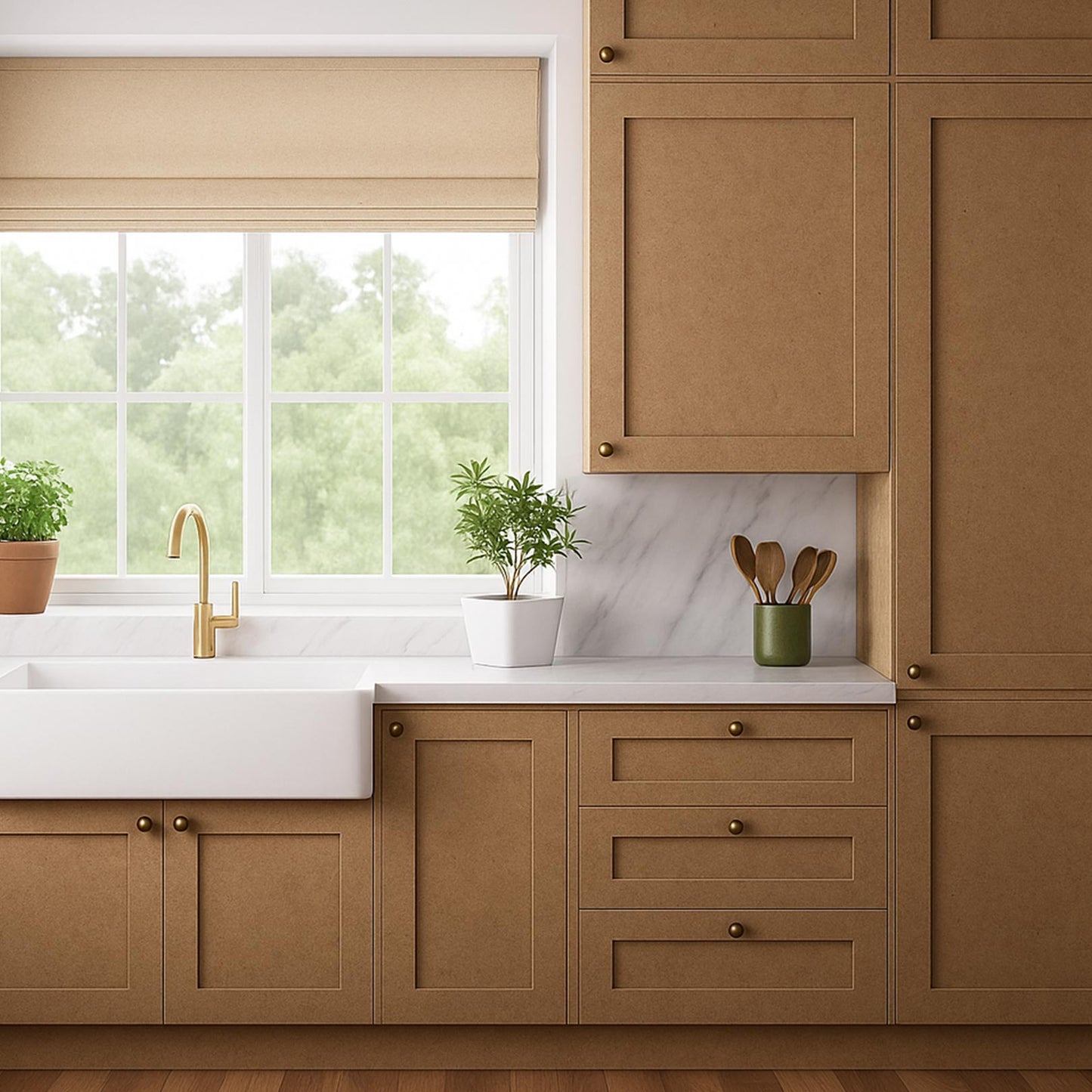 Kitchen Drawer Fronts, Shaker Style Primed
