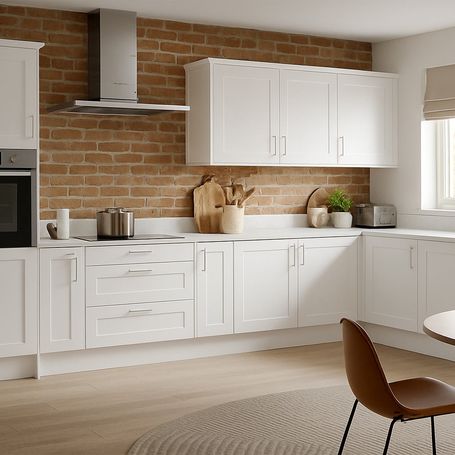 Kitchen Drawer Fronts, Shaker Style in Brilliant White