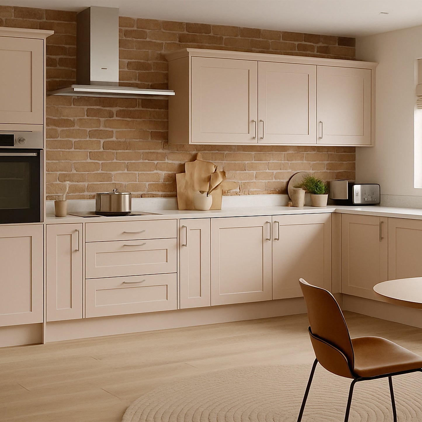 Kitchen Drawer Fronts, Shaker Style in Dusk Pink
