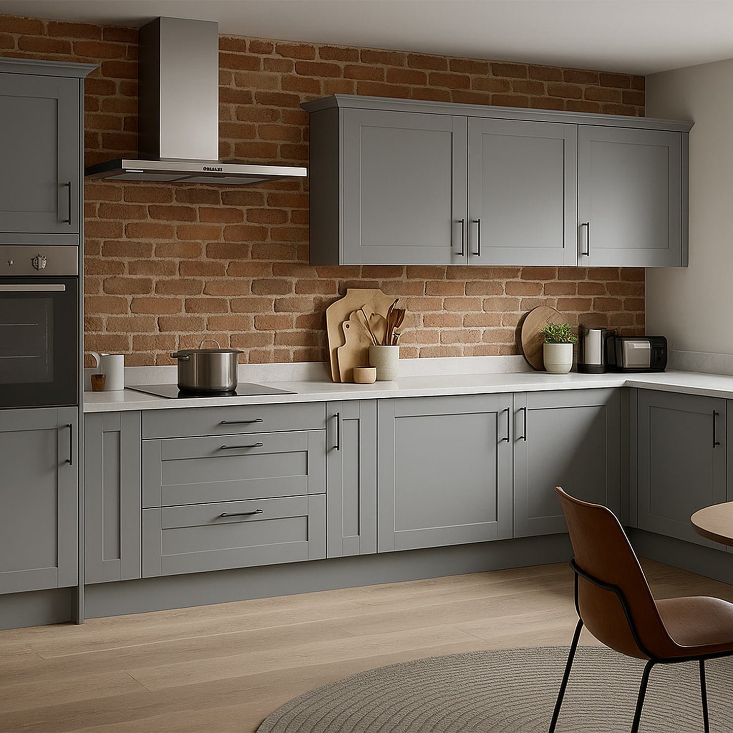 Kitchen Drawer Fronts, Shaker Style in Mole Skin
