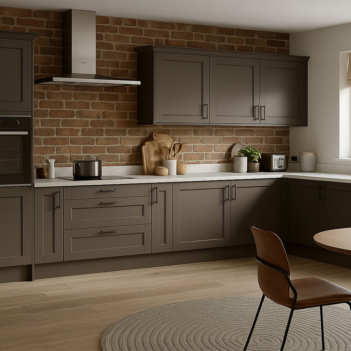 Kitchen Drawer Fronts, Shaker Style in Puce