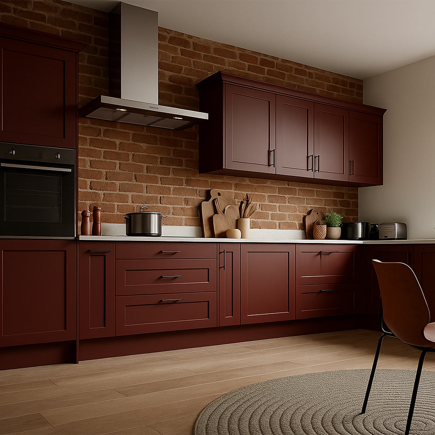 Kitchen Drawer Fronts, Shaker Style in Sloe Berry