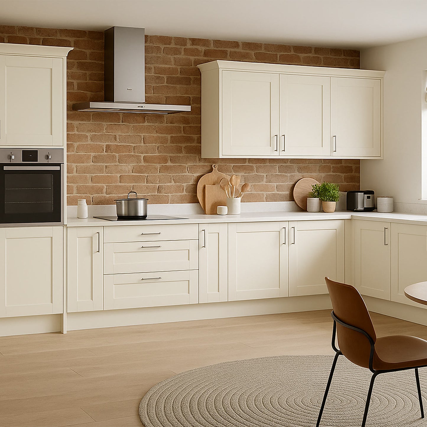 Kitchen Drawer Fronts, Shaker Style in Strong White