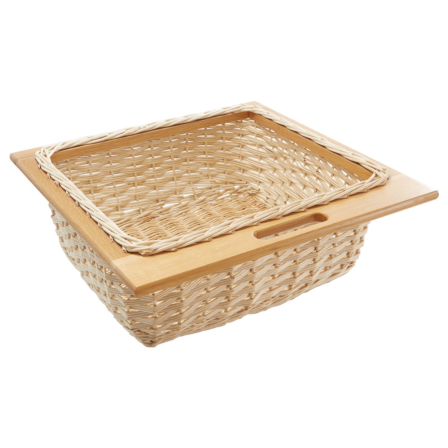 Wicker Basket Set with Runners - Fits 500-600mm Cabinets