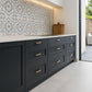 Kitchen Drawer Fronts, Shaker Style in Black Blue