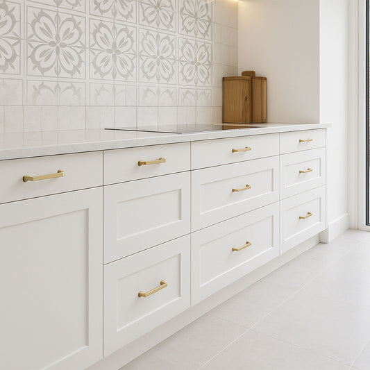 Kitchen Drawer Fronts, Shaker Style in Brilliant White