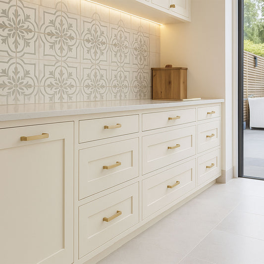 Kitchen Drawer Fronts, Shaker Style in Ivory
