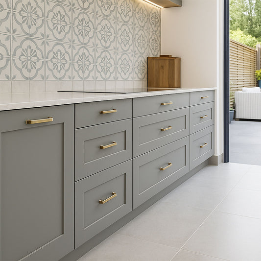 Kitchen Drawer Fronts, Shaker Style in Mole Skin