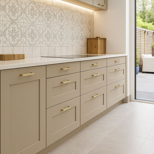 Kitchen Drawer Fronts, Shaker Style in Pebble