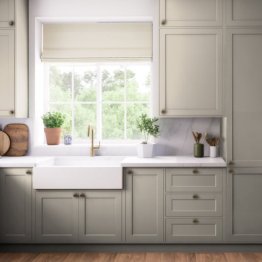 Kitchen Tall Wall Doors, Shaker Style in Elephant Grey
