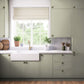 Kitchen Larder Doors, Flat Slab in Spring Green