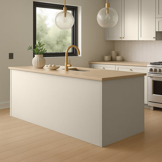 Kitchen End Panels in Elephant Grey