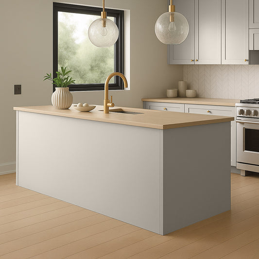 Kitchen End Panels in Fossil