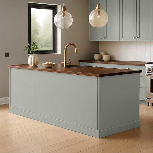 Kitchen End Panels in Mountain Haze