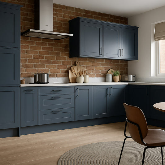 Kitchen Drawer Fronts, Shaker Style in Norfolk Blue