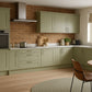 Kitchen Pan Drawer & Extractor Doors, Shaker Style in Spring Green