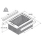 Wicker Basket Set with Runners - Fits 500-600mm Cabinets